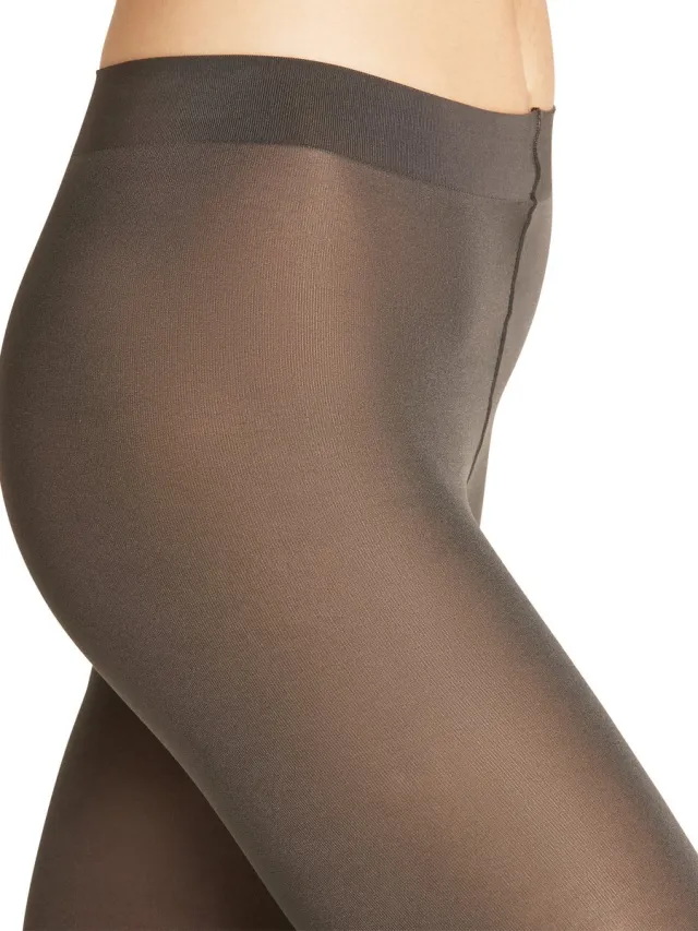 Falke Seidenglatt eenkleurig materiaal ondoorzichtig 80 DEN panty dames grijs grijs 3275