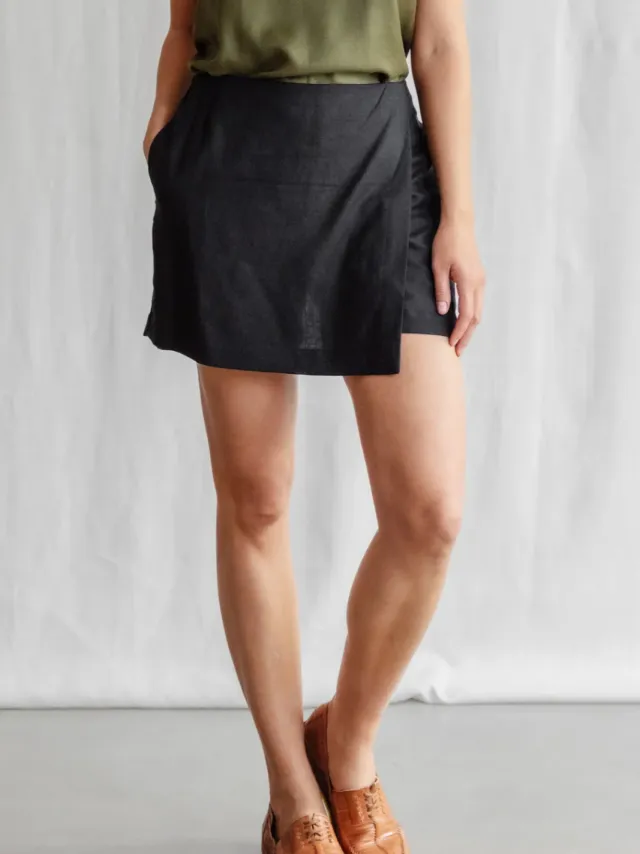 Jyoti - Fair Works dames vegan Skort Safiya Zwart