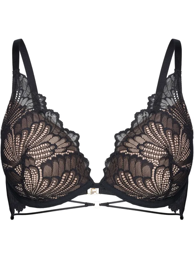 ESOTIQ Sonia - Push-upbeha - Zwart Zwart;Beige