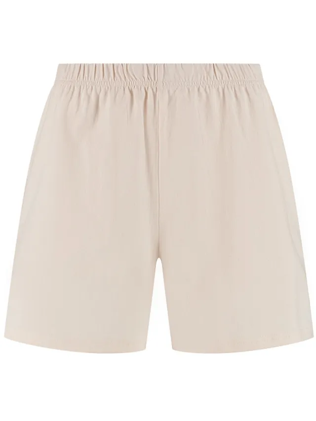 Yumeko pyjama shorts dames jersey sunrise wit xl Sunrise White