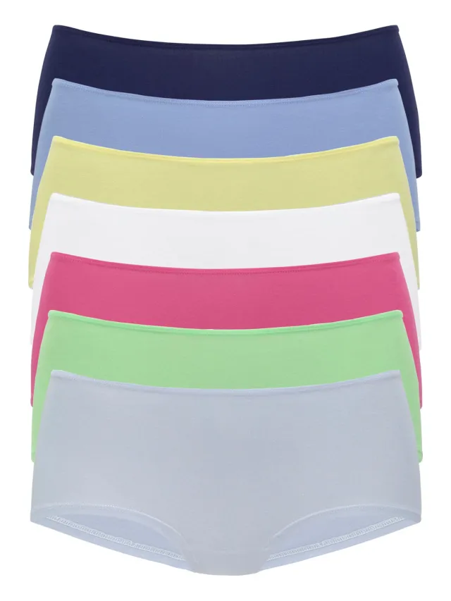 Panty lichtblauw, lichtgroen, pink, wit, geel, blauw, donkerblauw