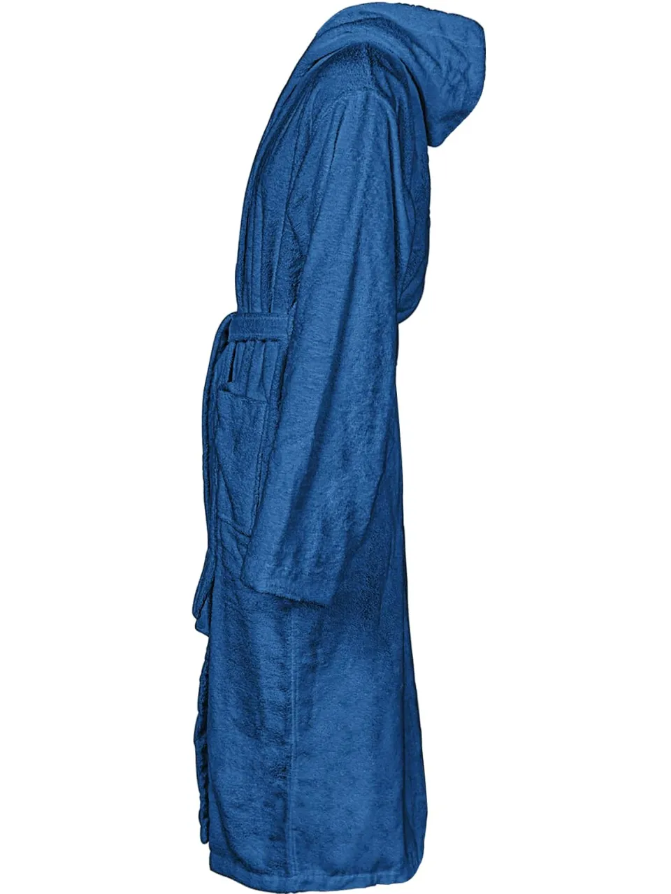 vidaXL Badjas KINN Blauw M Katoen, foto 2