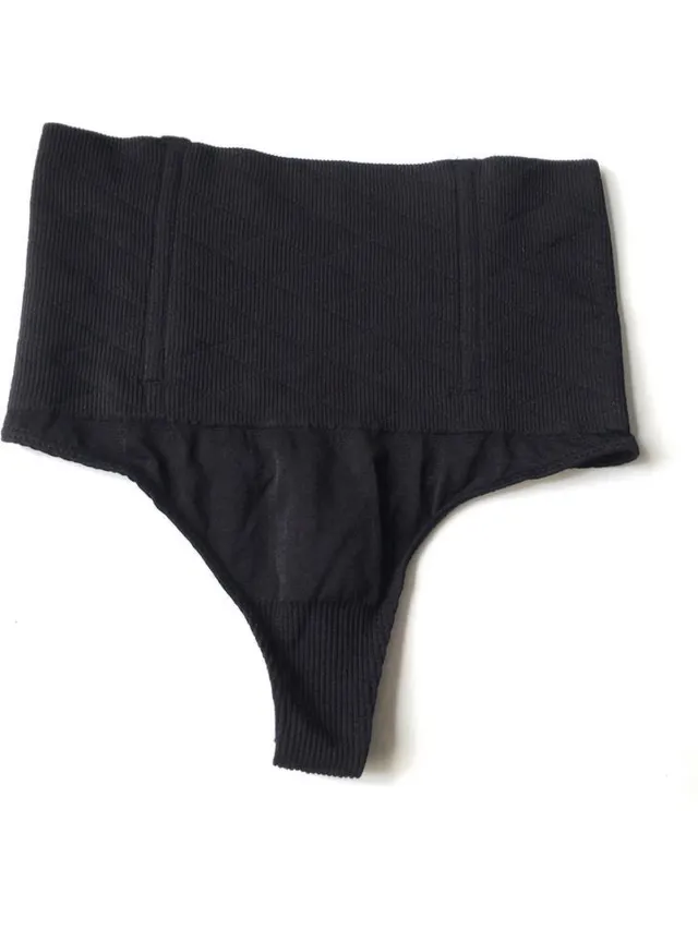 Scoby Correctie Ondergoed - Shapewear - High Waist String - Zwart