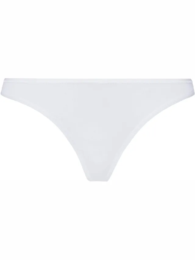 BeeDees Hüftstring Stepy Soft String Laag uitgesneden wit