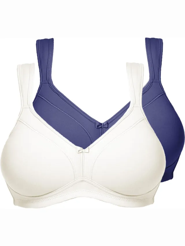 Susa bh zonder beugels 2 pack Comfort Topsy blauw / champagne