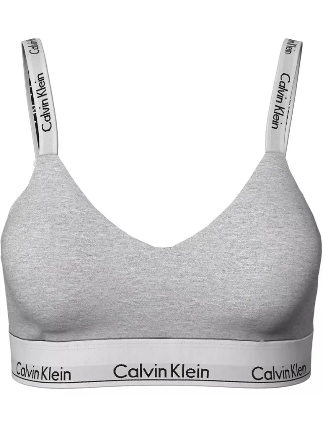 Calvin Klein CK - Bralette dames - Full cup Light lined - XS - Grijs