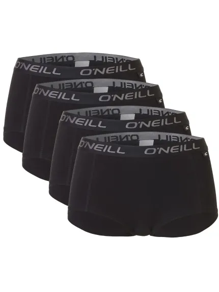 O'Neill Dames boxershorts 4-pack Zwart