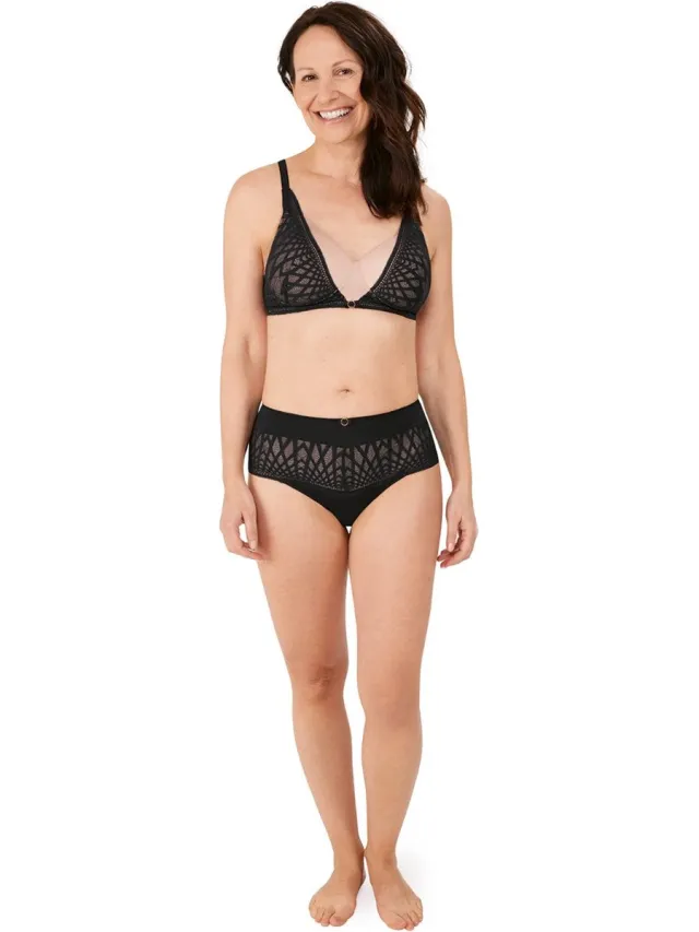 Amoena Pia Voorgevormde Prothese Bh Pia SBP C0602 C0602 - black/sand - maat EU 80C / FR