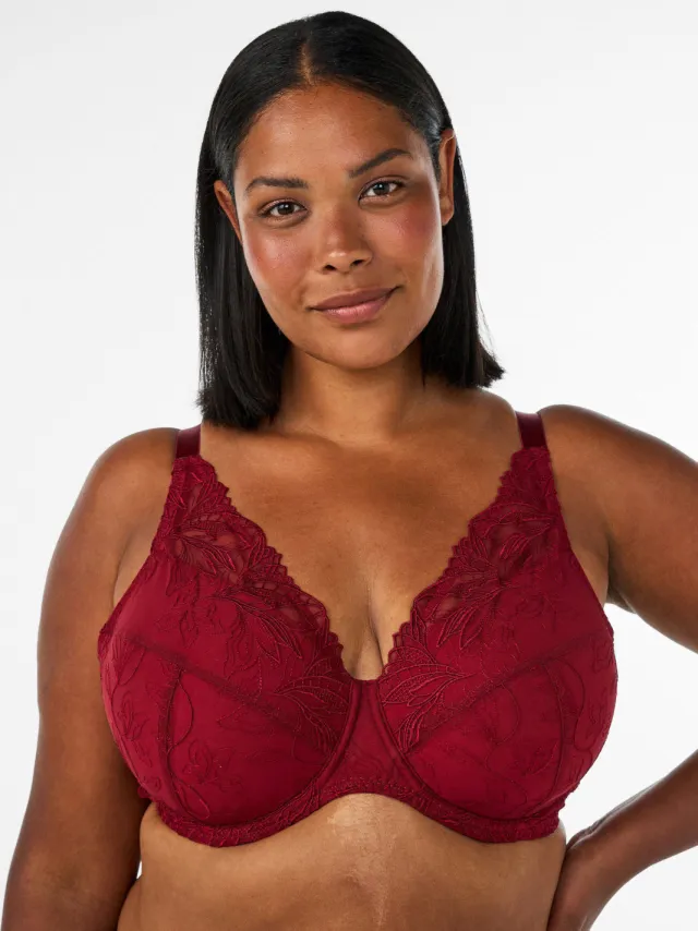 Zizzi Lemily voorgevormde beugel-bh rood