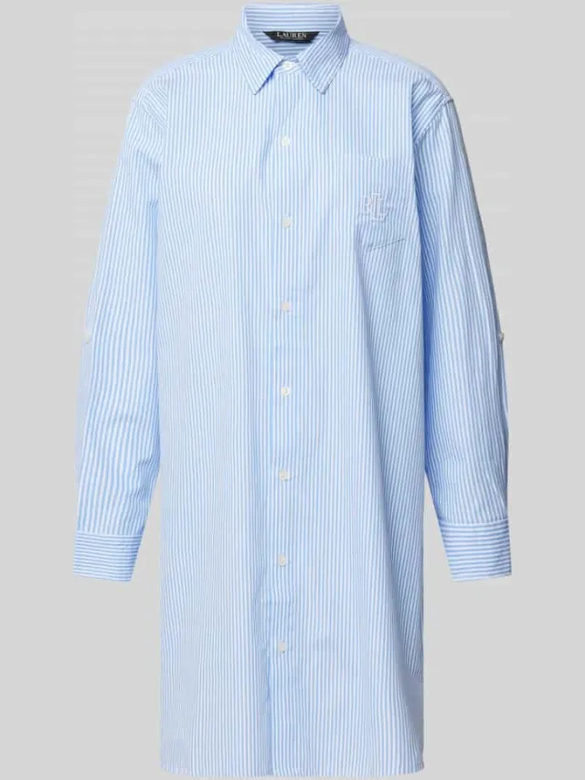 Lauren Ralph Lauren Nachthemd met borstzak Blauw