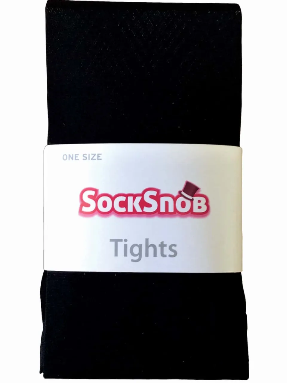 Sock Snob Dames 80 denier ondoorzichtige effen gekleurde panty's - Zwart, foto 2