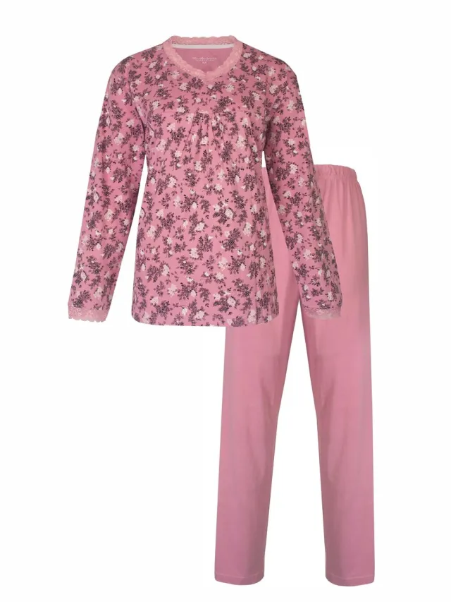 Tenderness Dames Pyjama - Lange Mouwen - Roze