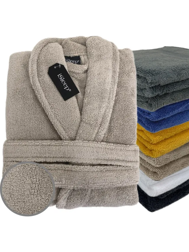 iSleep Terry Badjas - 100% Katoen - Unisex - Taupe