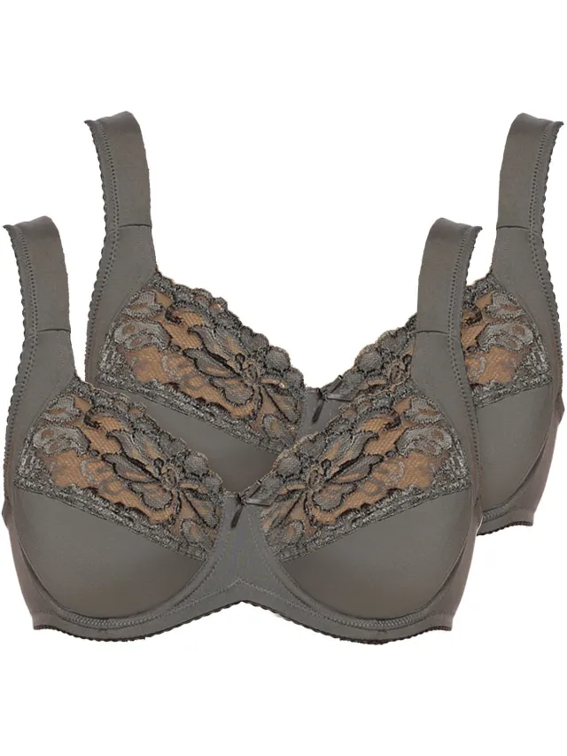 Viania 2-pack Beugel bh Helga grafiet