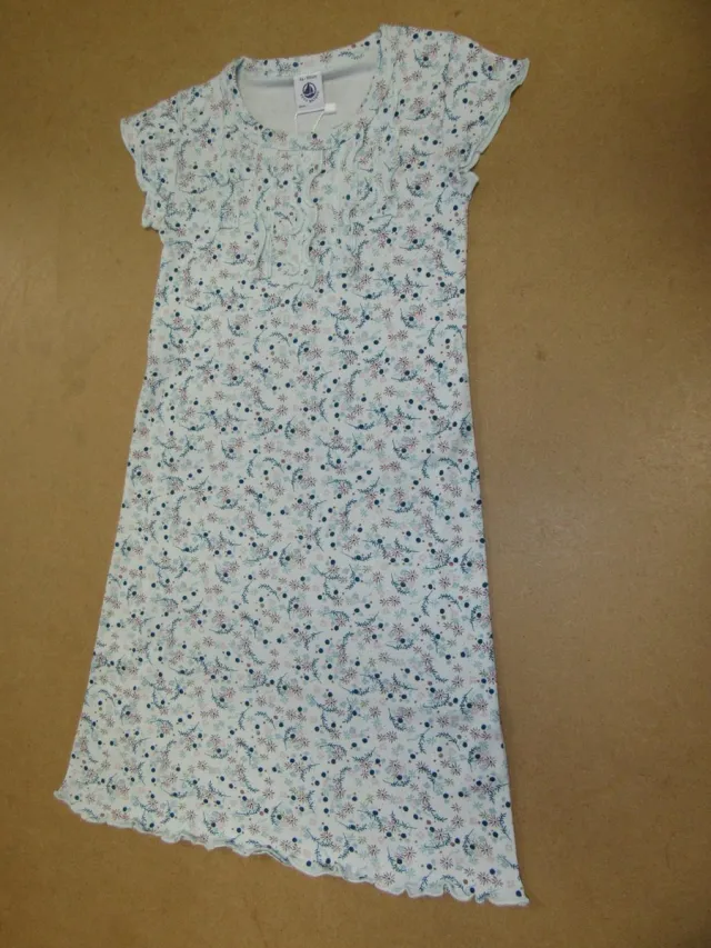 Petit Bateau Nachthemd - Slaapkleed groen - bloem - 4 jaar 102