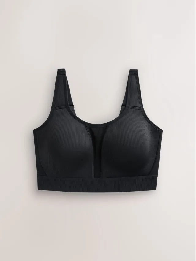 Next Dames - DD+ Ultimate Dry Tech ademende, lichte beugelbeha voor intensieve sporten - Zwart Black