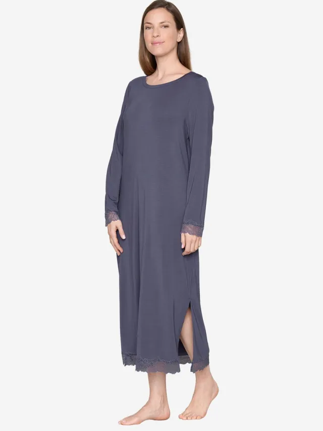 Joop! Nachthemd Loungewear OPEN GREY