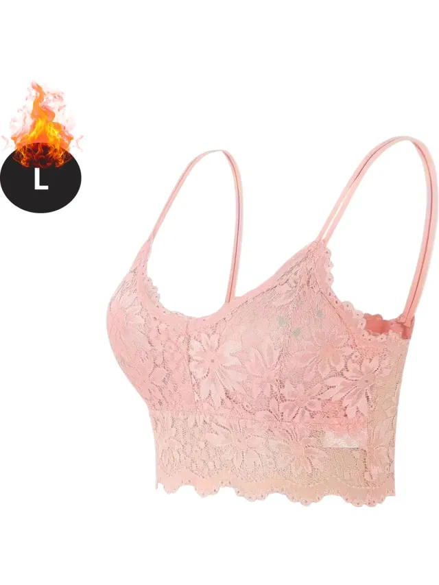 Bovista BH Zonder Beugel - Zonder Bandjes - Push-up Bh's - Comfort Beha - Comfortabel - Sterk - Roze