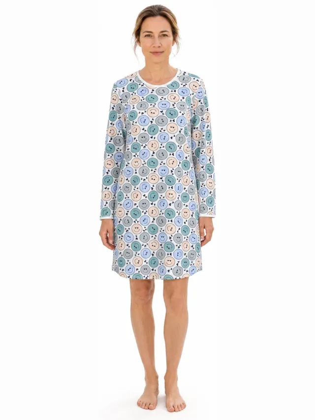 Ringella Smiley – Nachtkleed – 6511024 – Fjord Blue – Blauw
