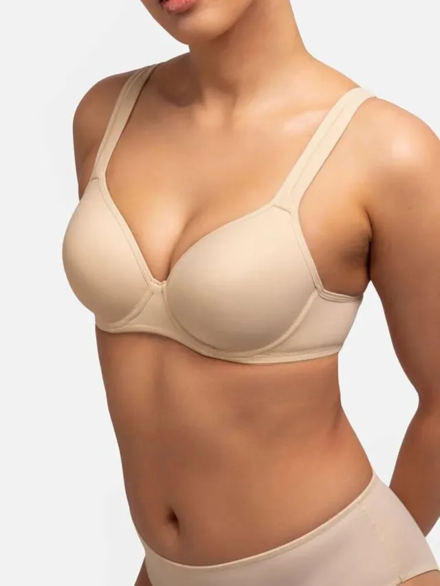 Dorina T-shirt BH met beugel - Rachel - 100D - beige