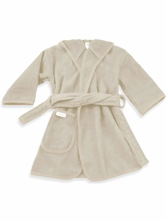 Funnies Badjas Uni Line, Sandstone grey 2-4jr beige