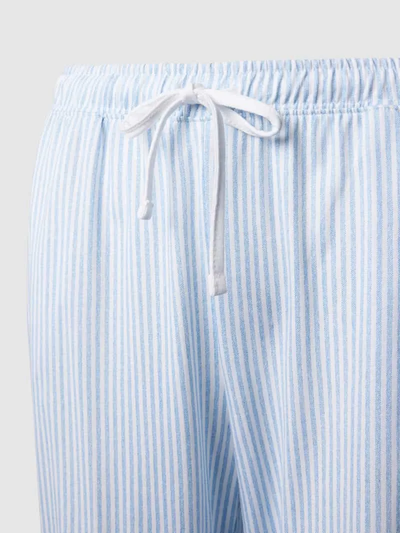 s.Oliver Regular fit pyjamabroek met mix van katoen en viscose blauw, foto 2