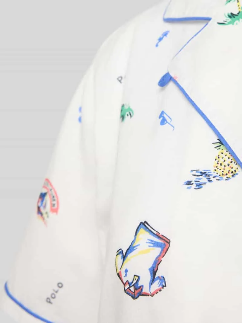 Polo Ralph Lauren comfort fit pyjama van puur katoen offwhite, foto 3