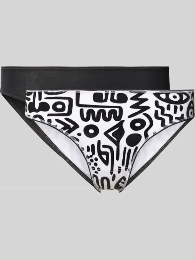 SKINY Slim fit slip van katoenmix model 'Rio' Zwart