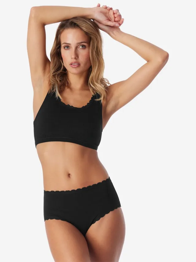 Uncover by Schiesser Bustier Cotton Lace mehrfarbig