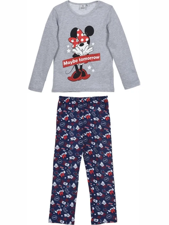 Minnie Mouse Pyjama Minnie Mouse grijs, Blauw