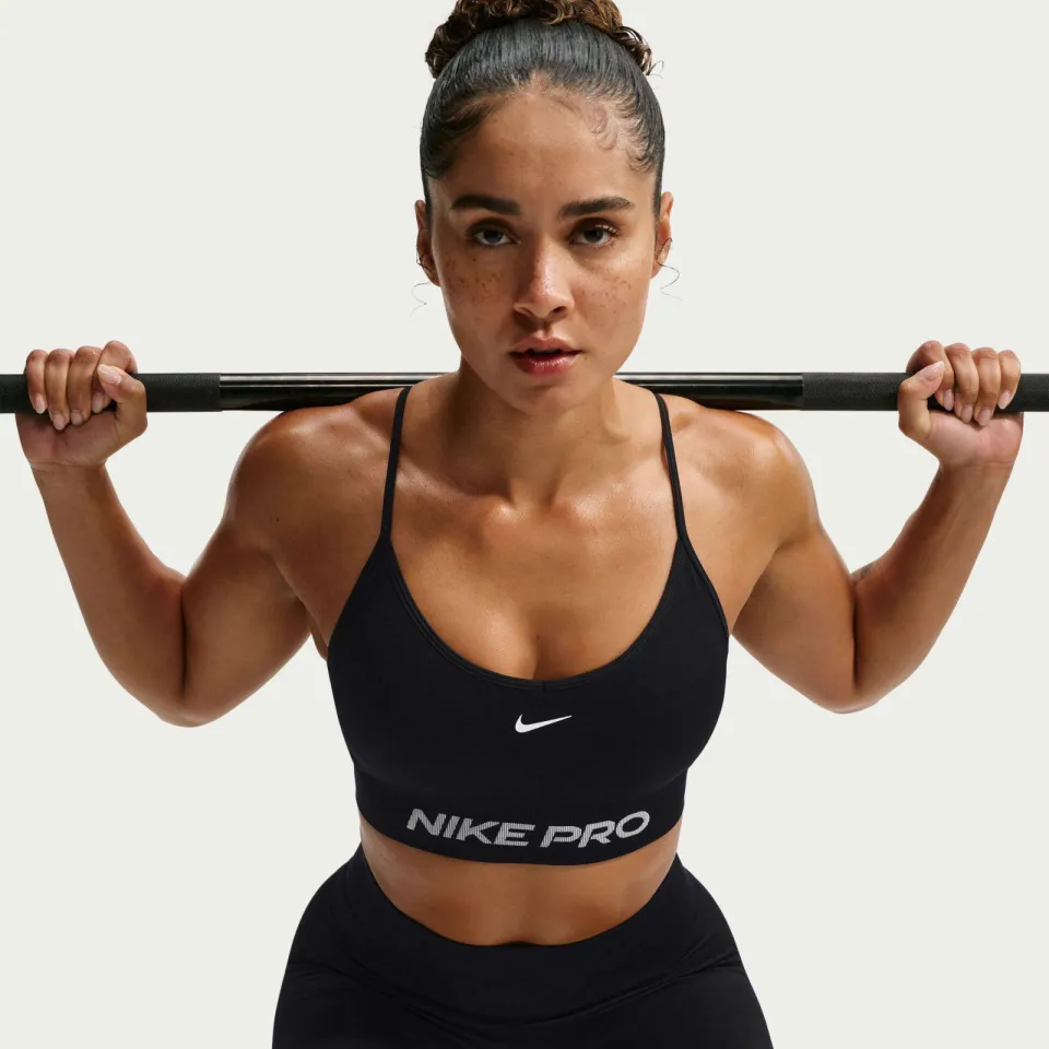 Nike Pro Seamless level 2 sportBH - zwart, foto 3