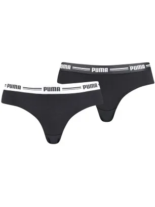 Puma Logo Waistband Brazilian slip Zwart,Grijs,Wit