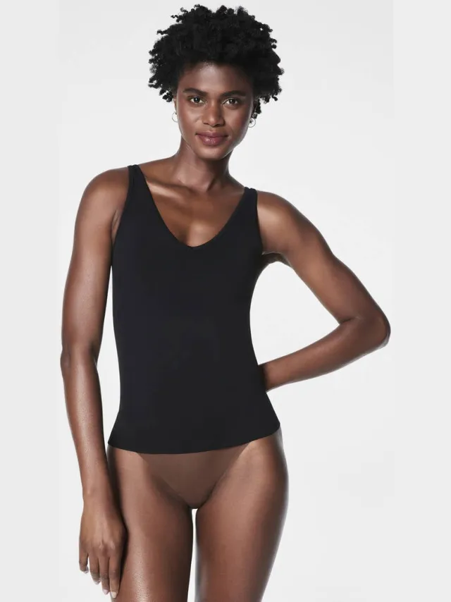 SPANX SPANXsculpt™ Seamless Power seamless sterk corrigerend hemd zwart