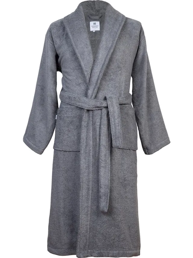 Torres Novas 1845 Textiel Badjas Grijs - Small - Unisex - 100% Katoen