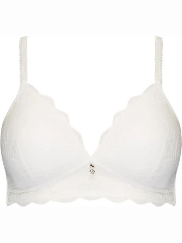 Naturana Soft bh met kant - 5194 - Wit