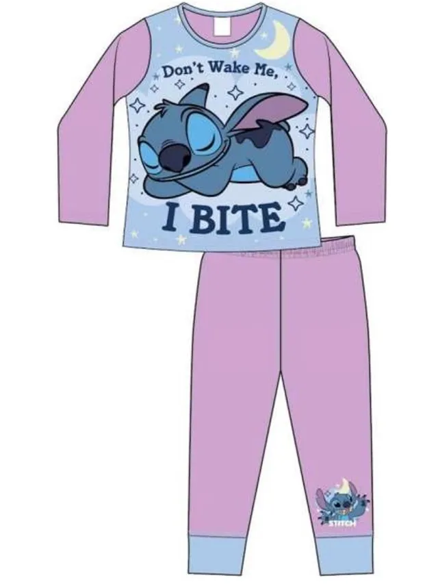 Disney Lilo en Stitch - Pyjama - "I Bite" - Stitch & Angel - Kinderpyjama Multicolor