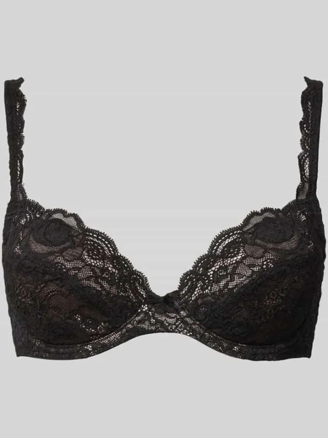 Marie Jo Push-up-bh van kant, model 'Cyrile' Metallic zwart