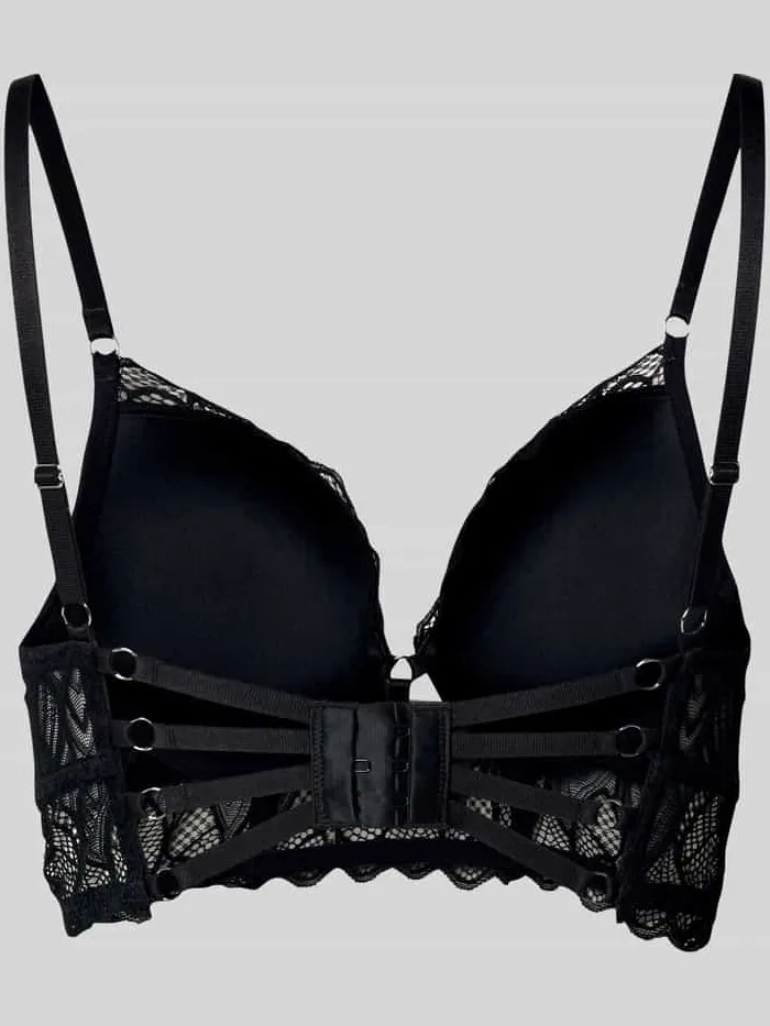 Lascana Push-up-bh met kant, model 'Alicia' zwart, foto 2