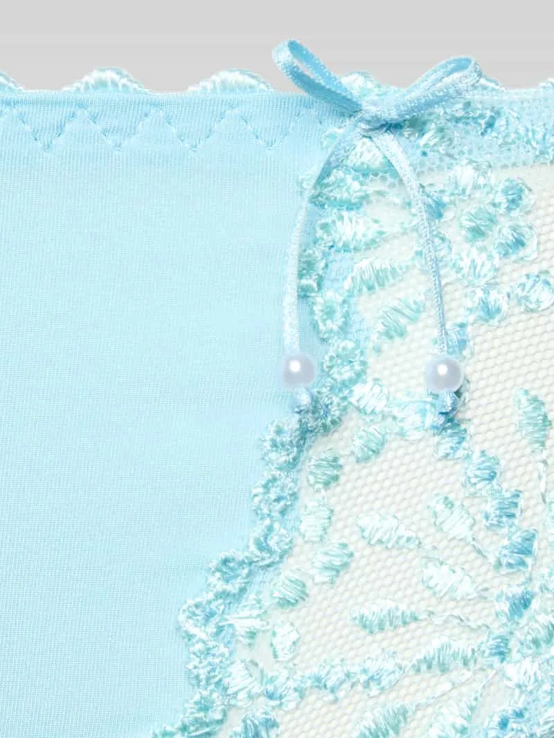Marie Jo Slip met kant en strikdetails model 'Jane Rio' lichtblauw, foto 3