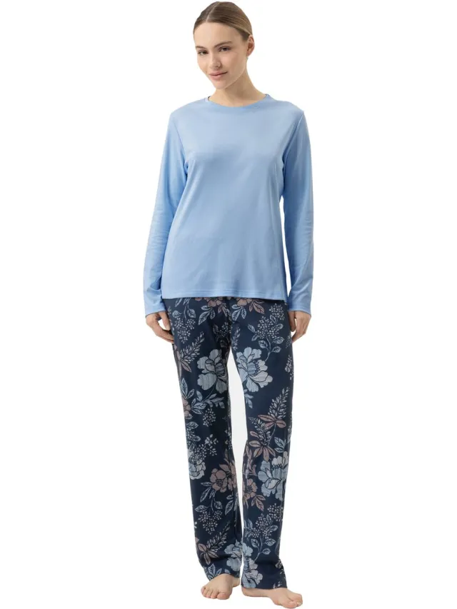 Mey Female - Lange pyjama Serie Nostalgia Deep Marine