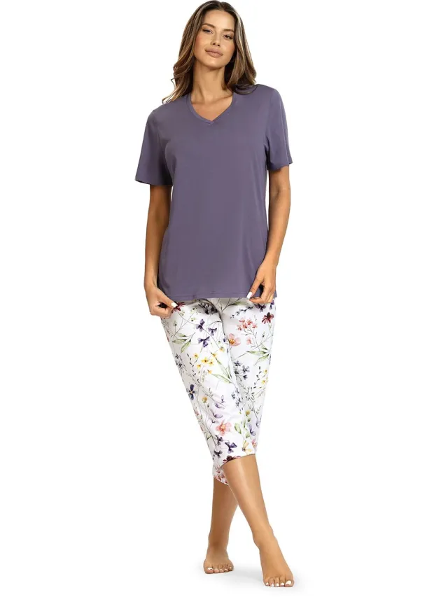 Comtessa Dames Pyjama 'Summer Breeze' Lavendel
