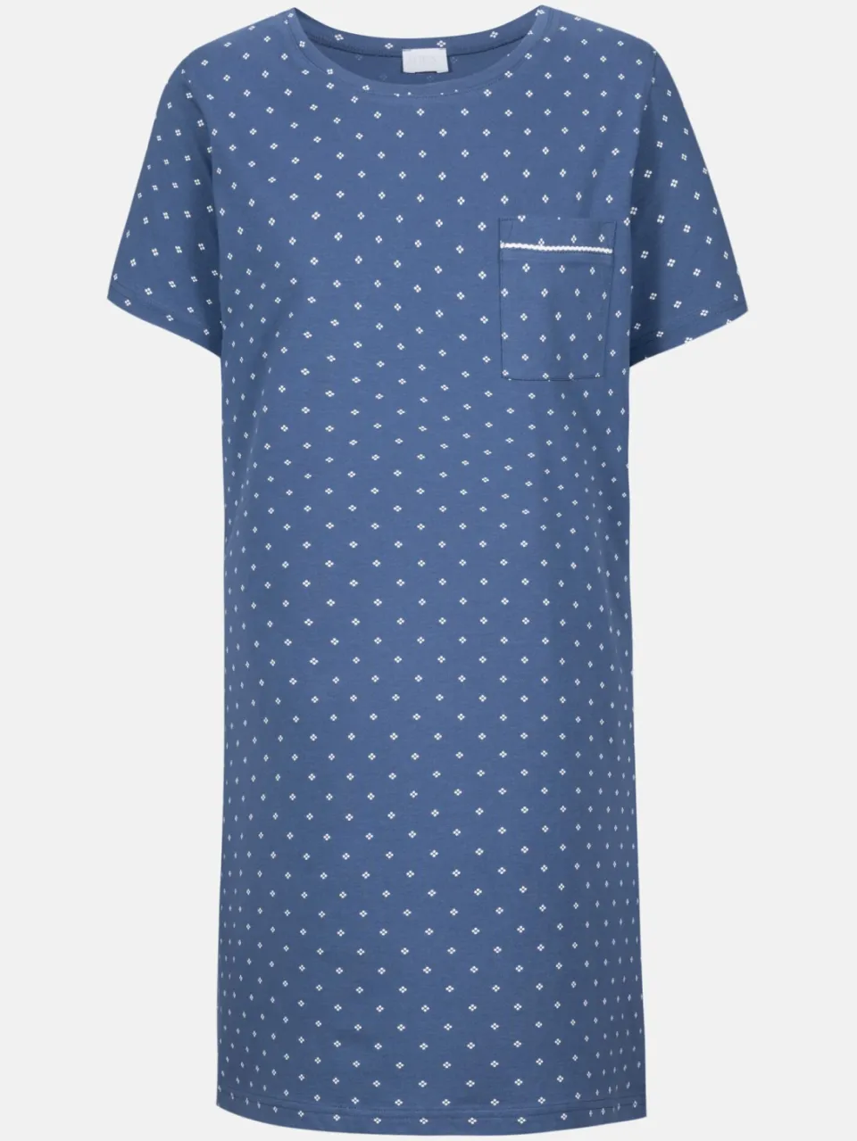 Mey Nachtjapon met korte mouwen Serie Polka Dreams Midnight Dust blauw, foto 2