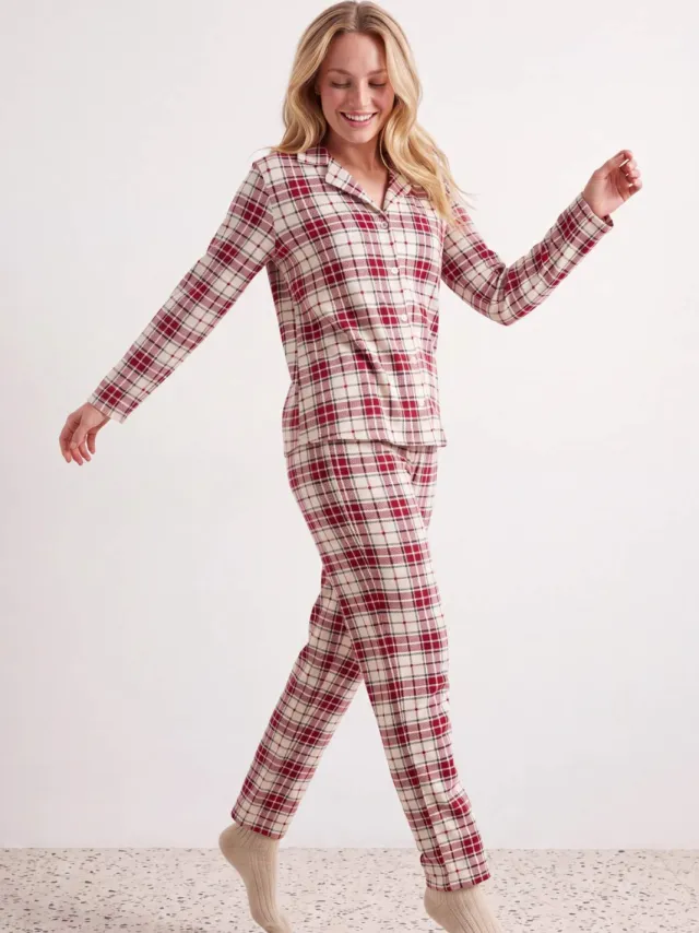 Trendyol TRENDYOLMİLLA Dames 2-pack Meerkleurig Met grafische print Lang, Regular fit Pyjama- Sets Veelkleurig
