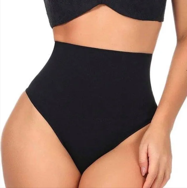 Heble® "Shapewear-Correctie-Ondergoed - High-Waist-String, Zwart, Maat 38/40" zwarte