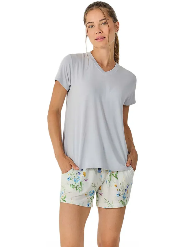 J&J Brothers JJB42 pyjamaset grijs Blauw