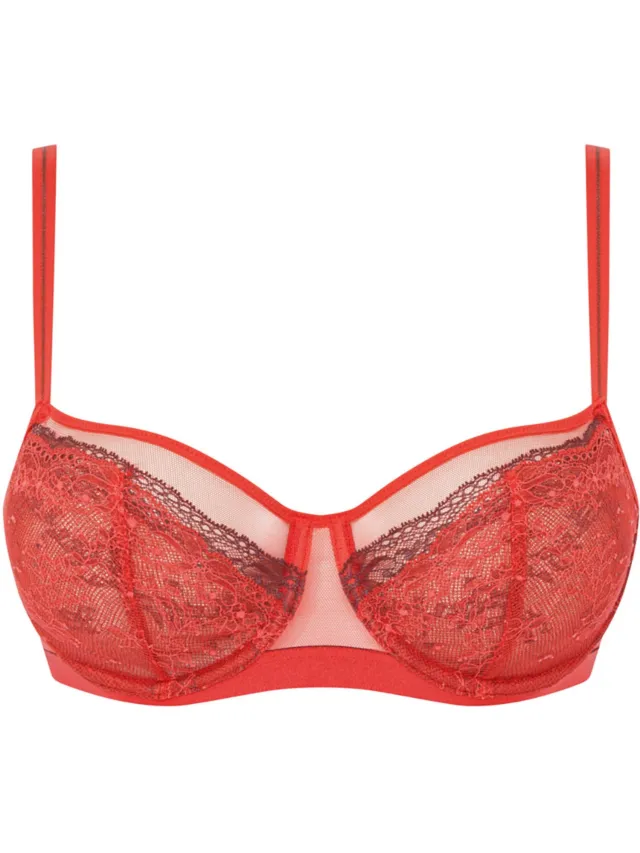 ESOTIQ Neela Serie - Zachte Beha - Rood - 70E - Kanten Afwerking