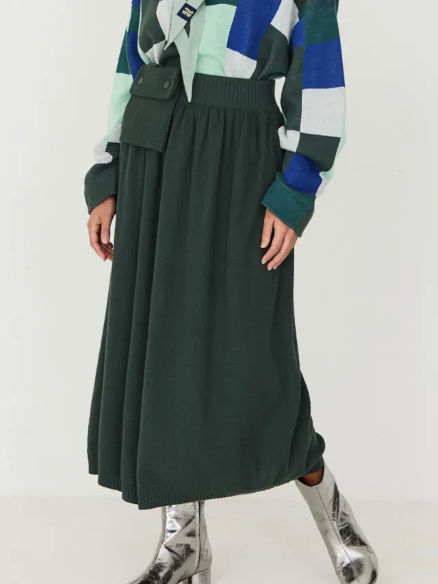 Skfk dames vegan Rok Amaia Groen
