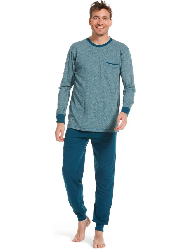 Pastunette Heren pyjama - Petrol - 723 - M - Blauw