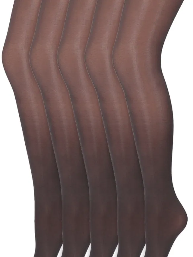 Marianne Glans Panty | 35 Denier | Merk: Marianne | Maat: S T/M Xxl | Kleur: Donkergrijs | 5 Paar