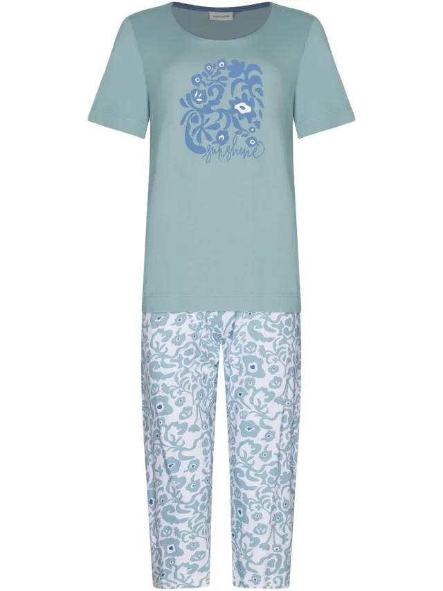 Pastunette Pyjama - Stone Blue - Katoen - Blauw
